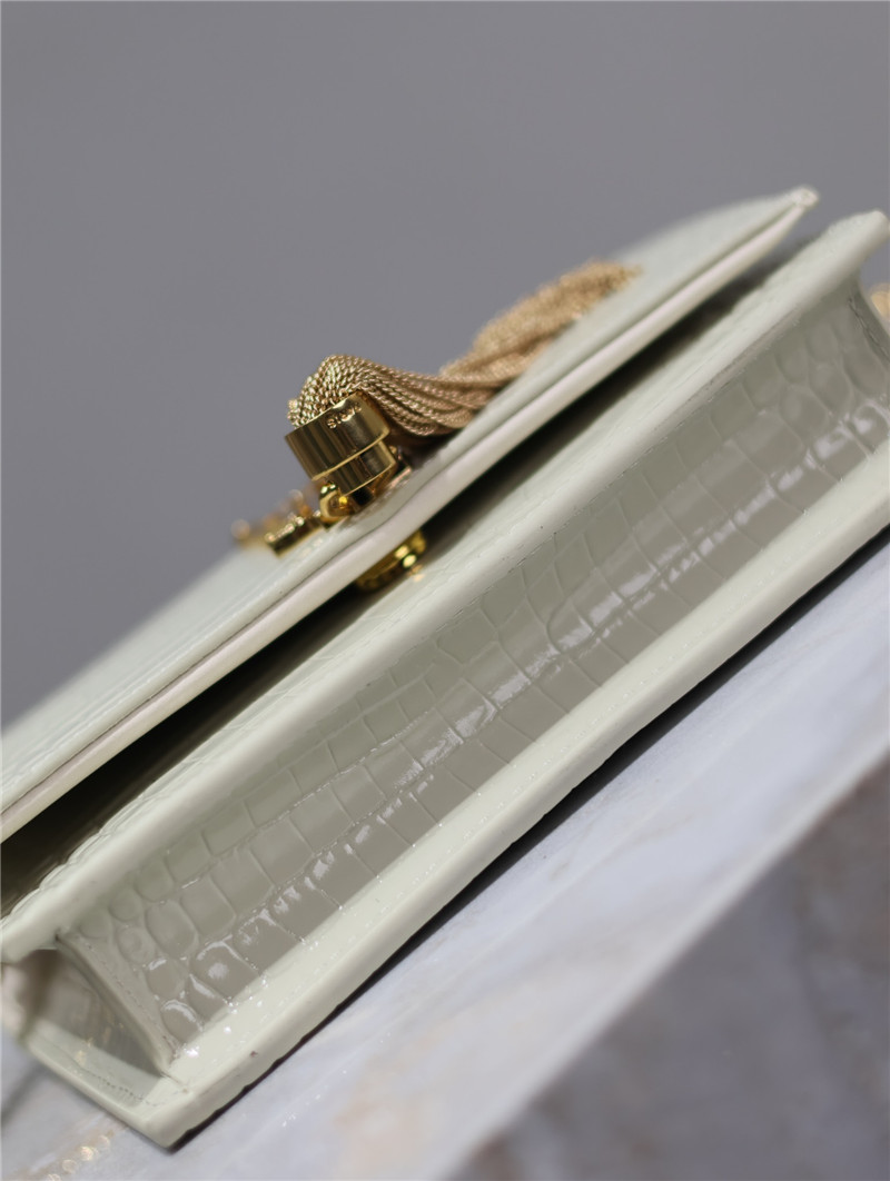 Y51 kate tassel chain bag in white