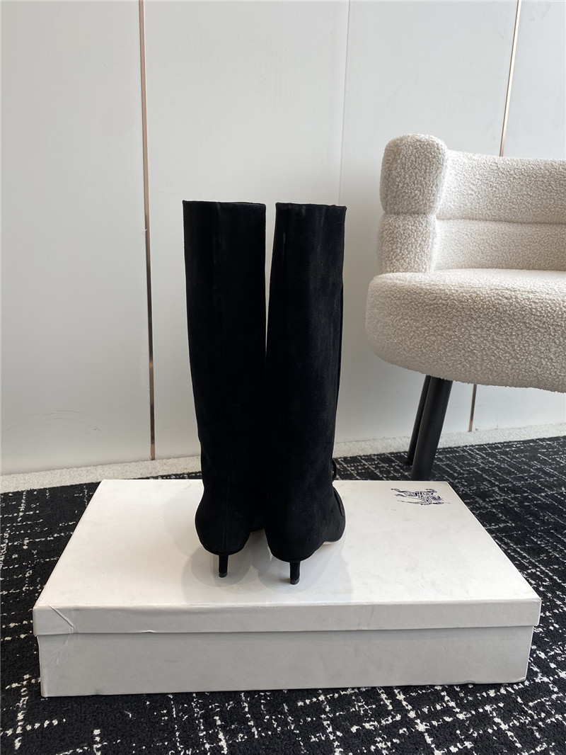Bv*b*rry storm suede knee-high boots in black