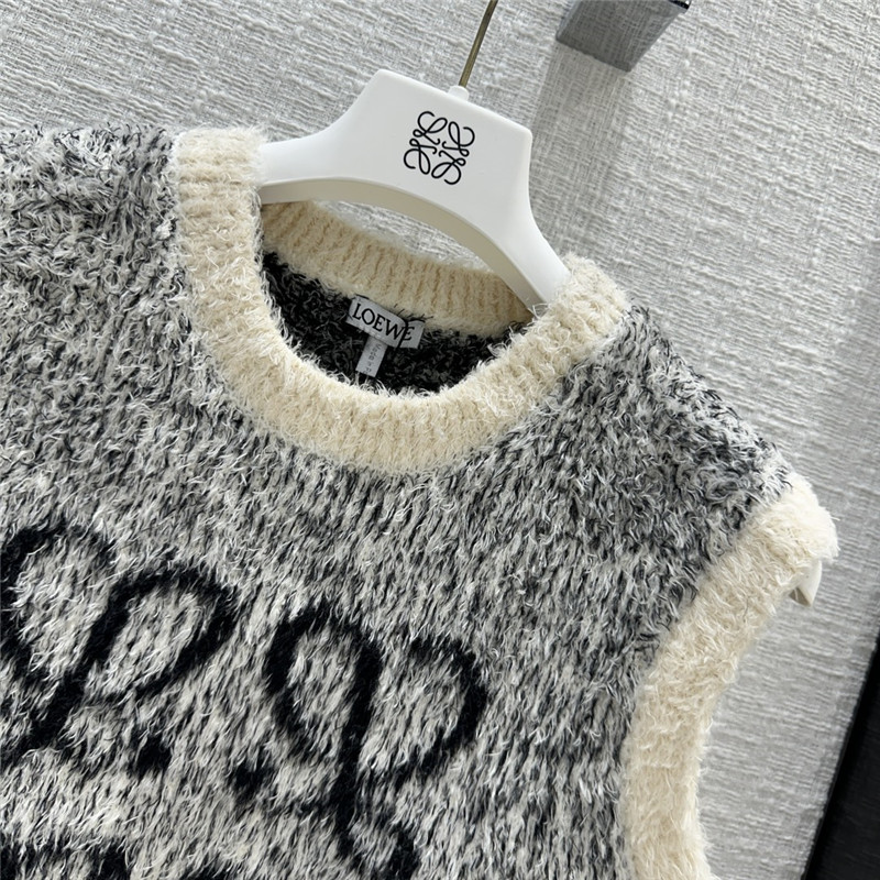 L0ew* women’s black plush vest