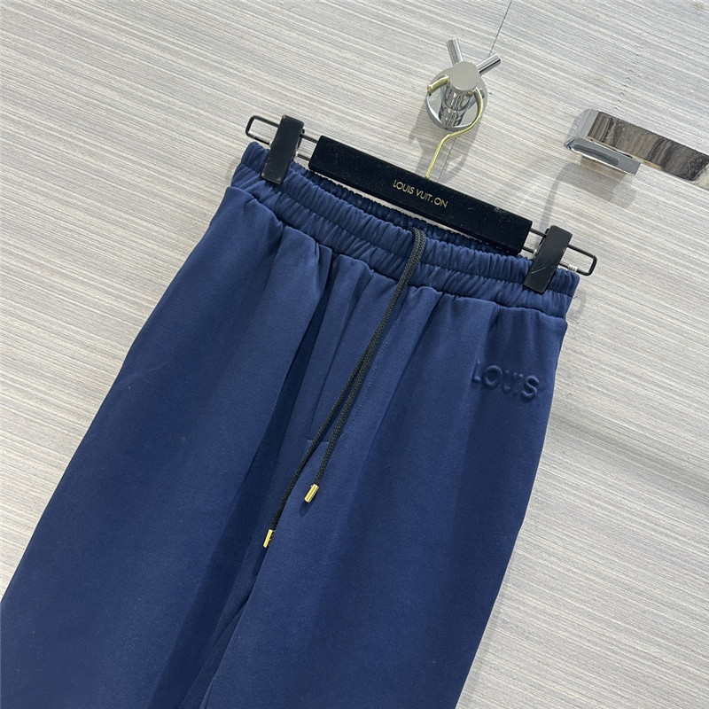 l0vis Vvtt0n lv blue hooded logo sweatshirt suit