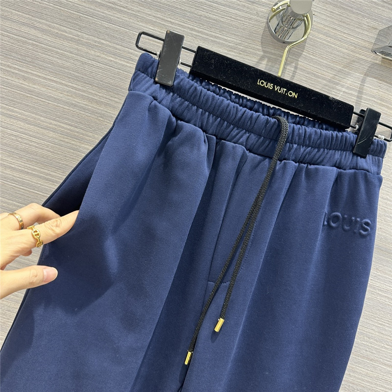 l0vis Vvtt0n lv blue hooded logo sweatshirt suit