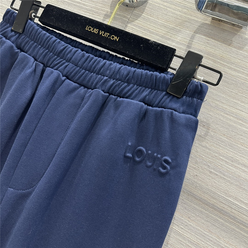 l0vis Vvtt0n lv blue hooded logo sweatshirt suit