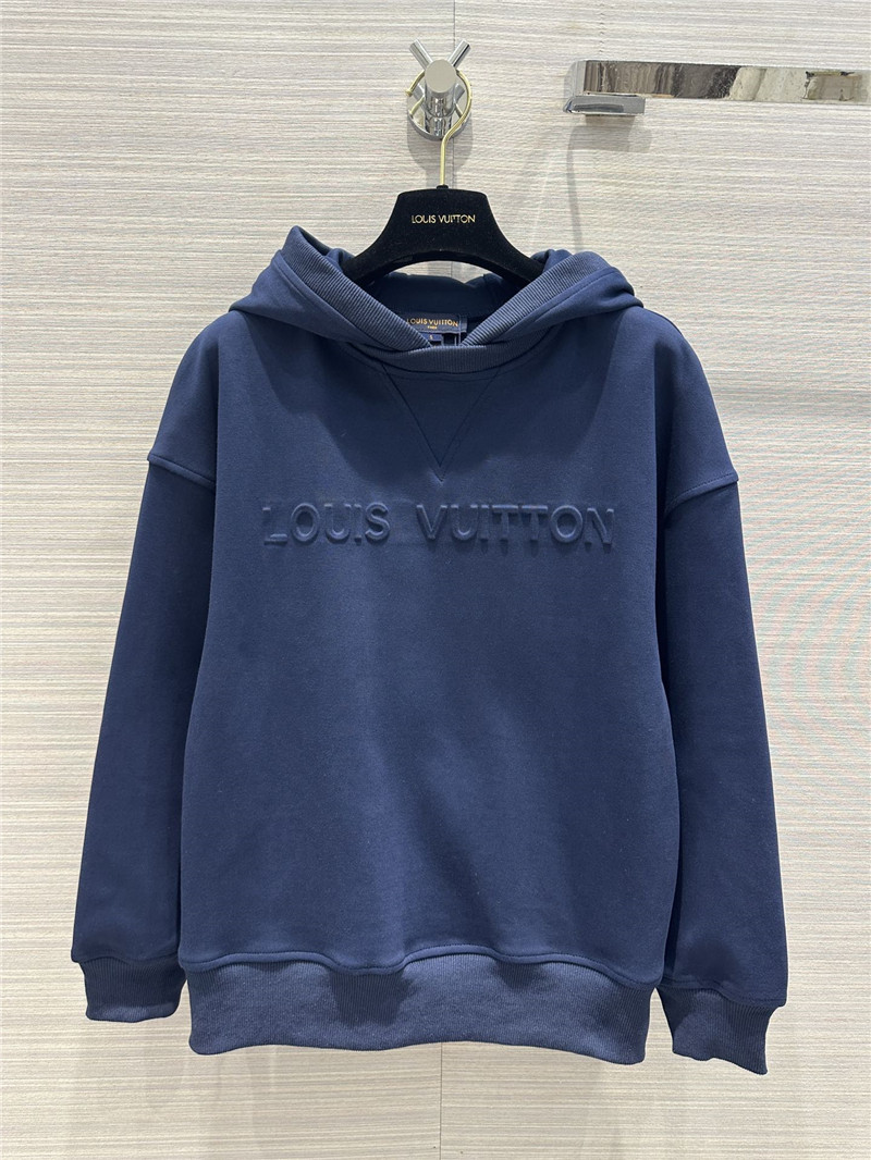 l0vis Vvtt0n lv blue hooded logo sweatshirt suit
