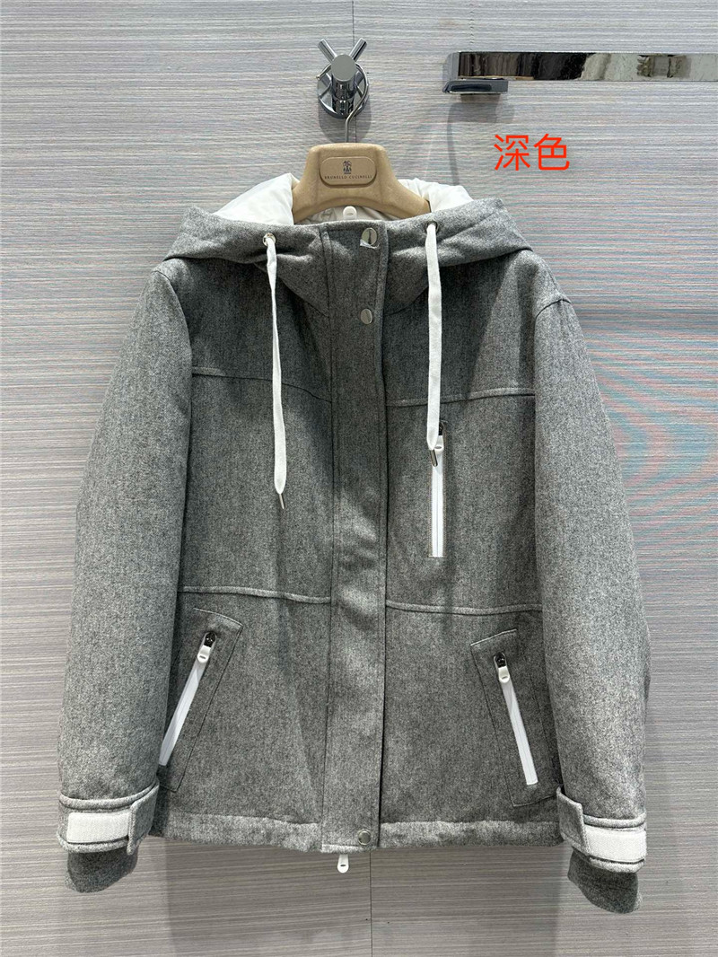 BC Dark Grey Wool Down Jacket