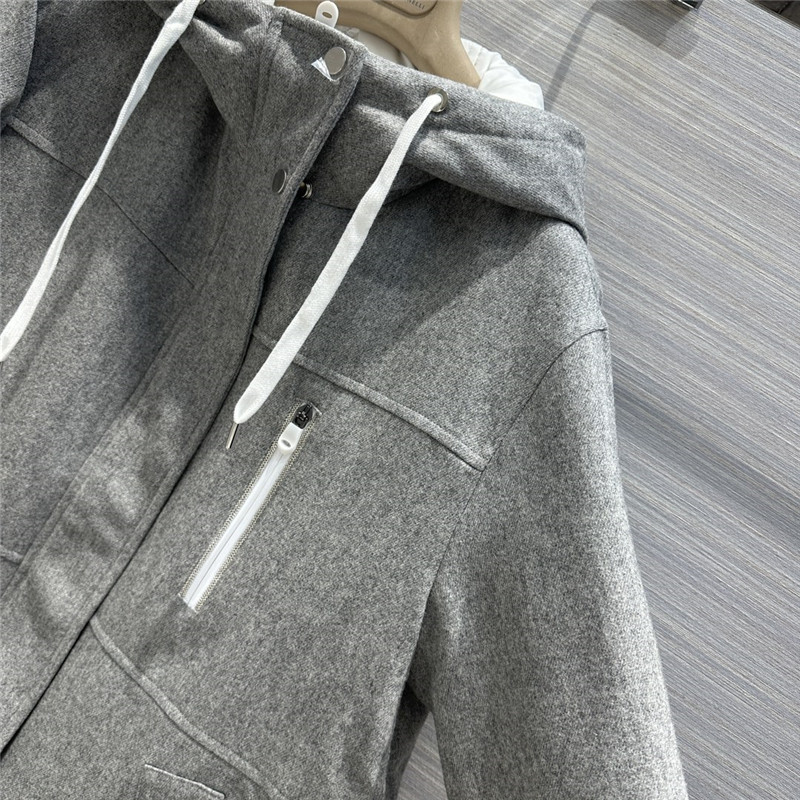 BC Dark Grey Wool Down Jacket