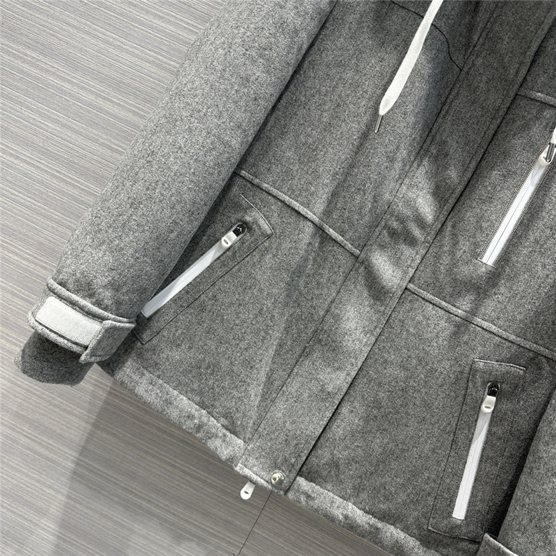 BC Dark Grey Wool Down Jacket