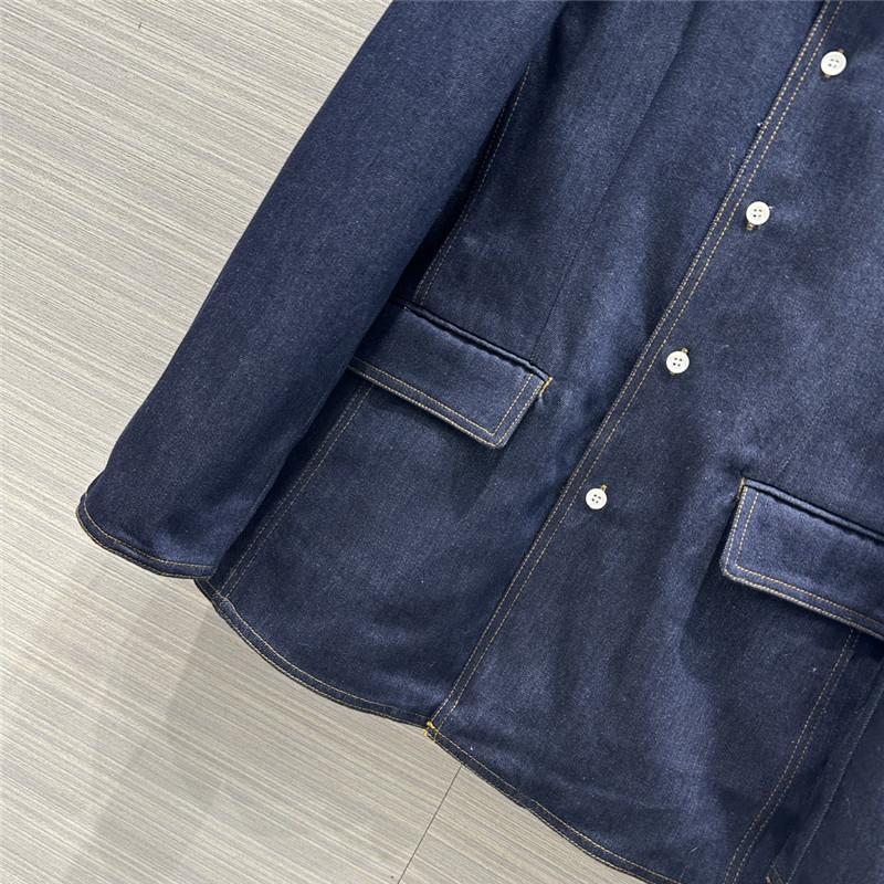 Pra*a washed blue denim jacket