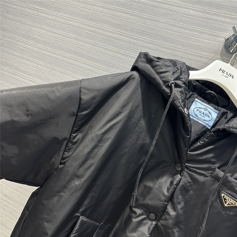 Pra*a regenerated nylon series large cotton jacket