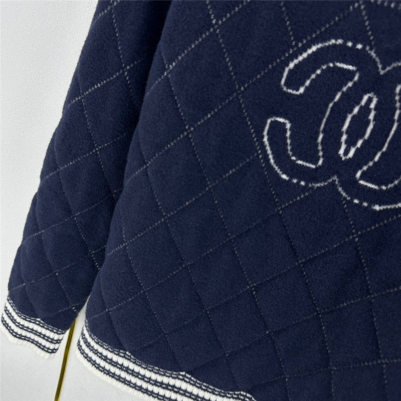 Ch**el logo plaid knitted sweater