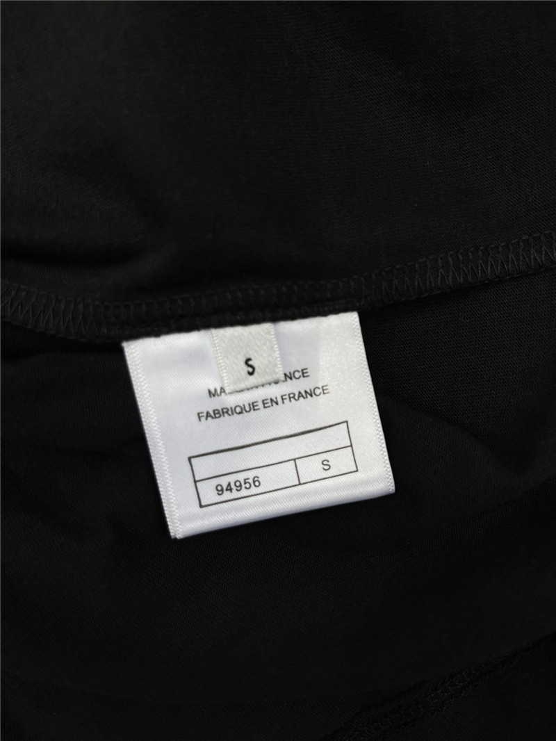 Ch**el pure cotton double c letter loose t-shirt