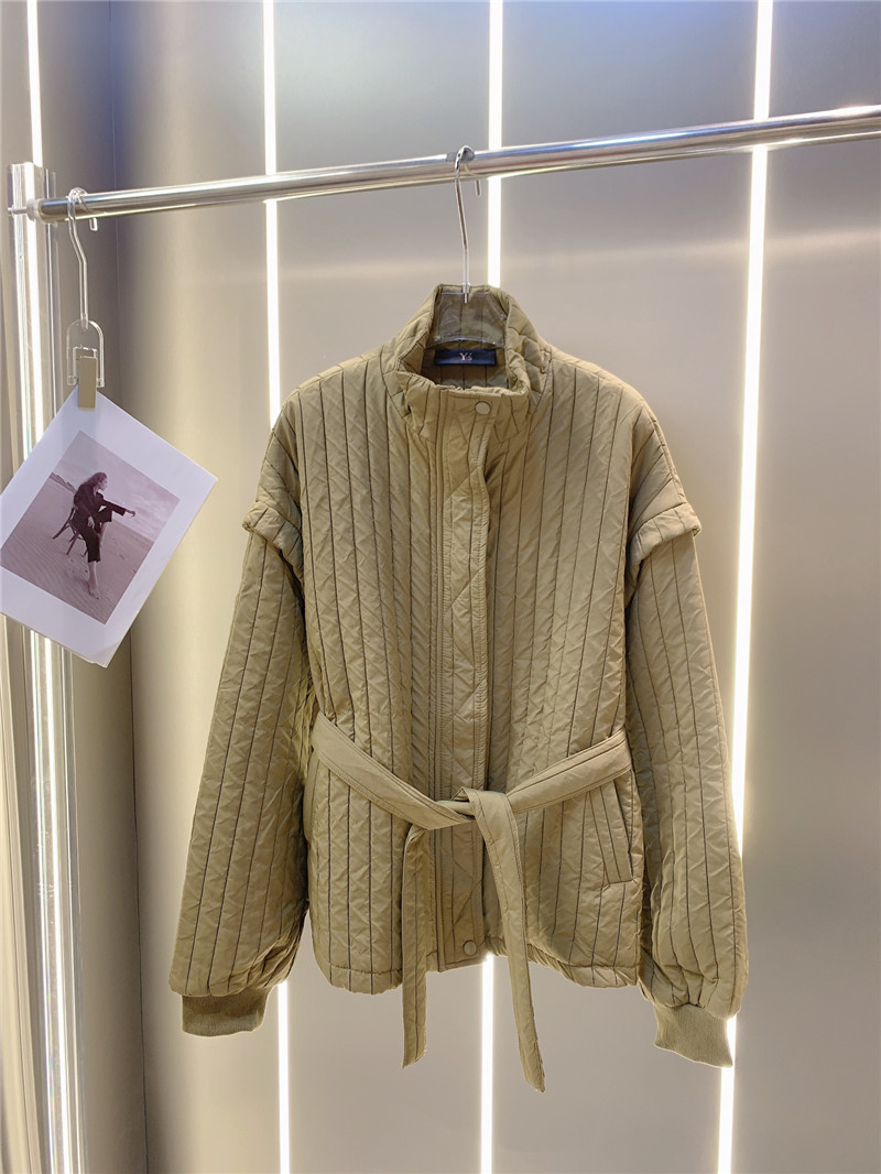 Y51 stand collar padded jacket