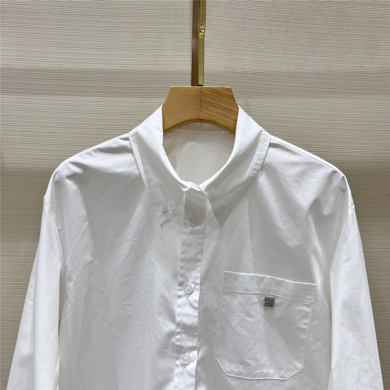 Givenchy new embroidered cotton shirt