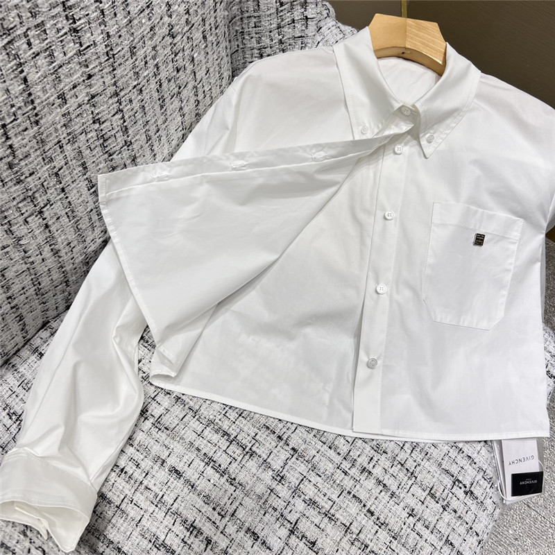 Givenchy new embroidered cotton shirt