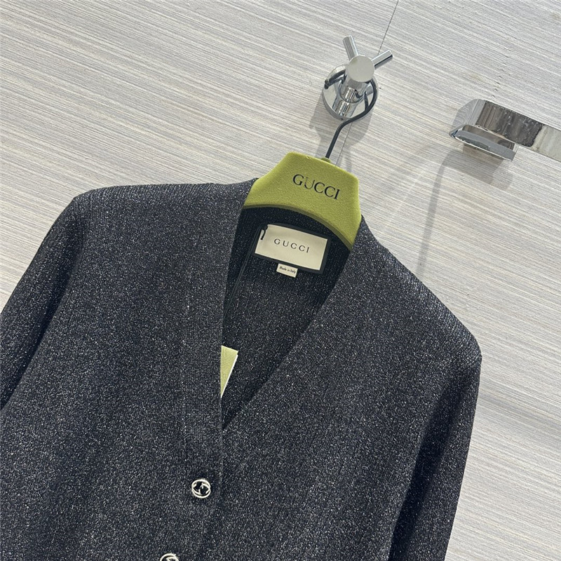 Gvc*1 silk knitted cardigan sweater