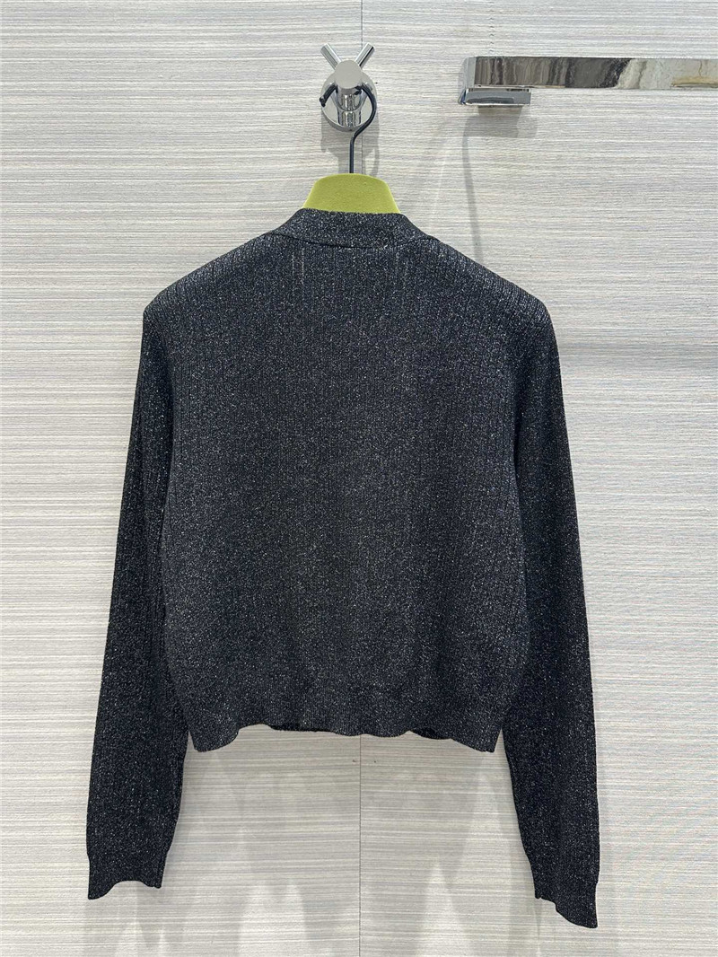 Gvc*1 silk knitted cardigan sweater