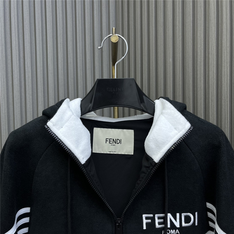 F**di hooded zipped jacket