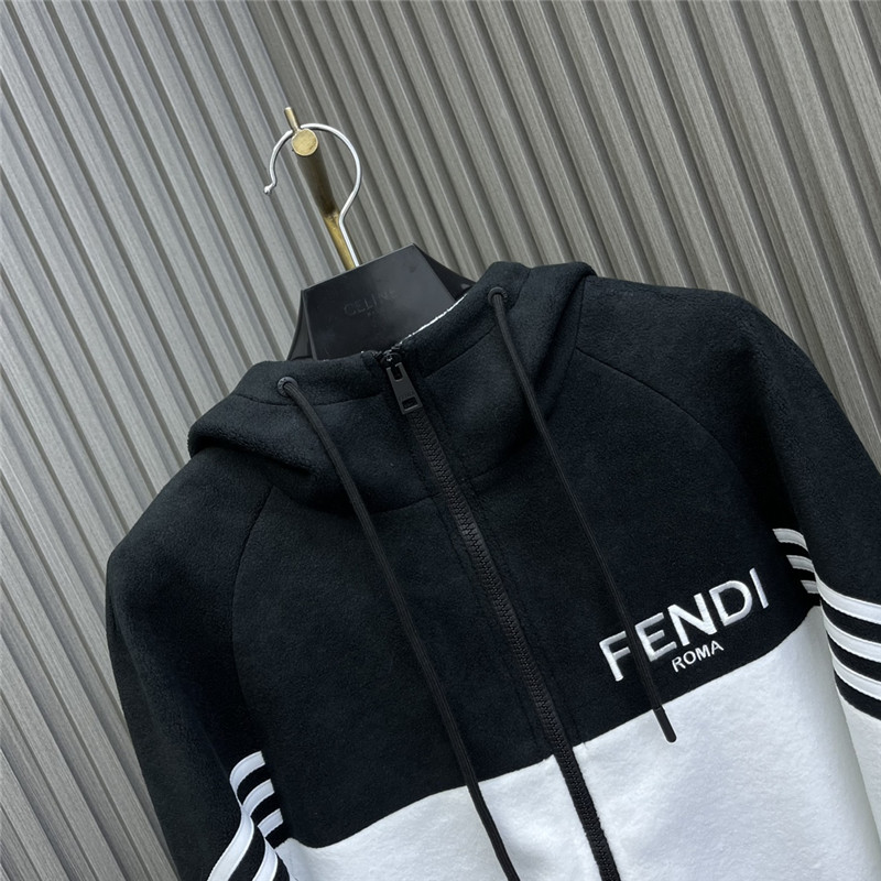 F**di hooded zipped jacket