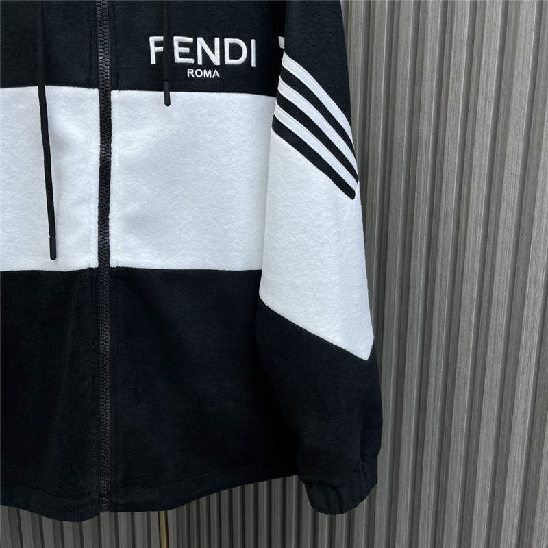 F**di hooded zipped jacket