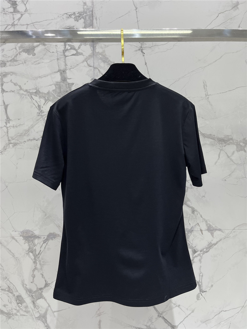 Ch**el colorblock embellished short-sleeved t-shirt