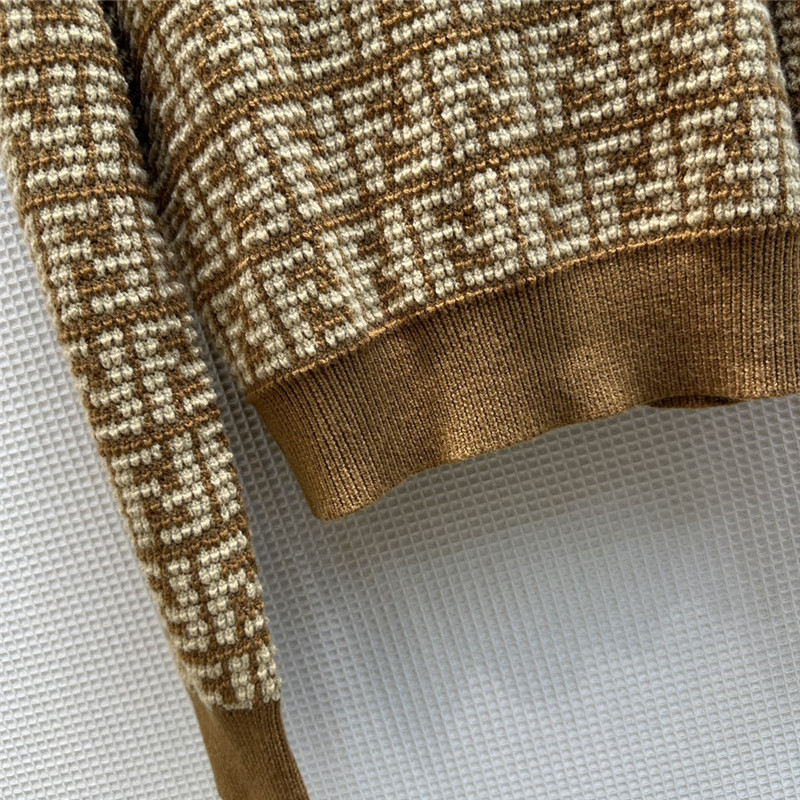 F**di ff jacquard turtleneck sweater