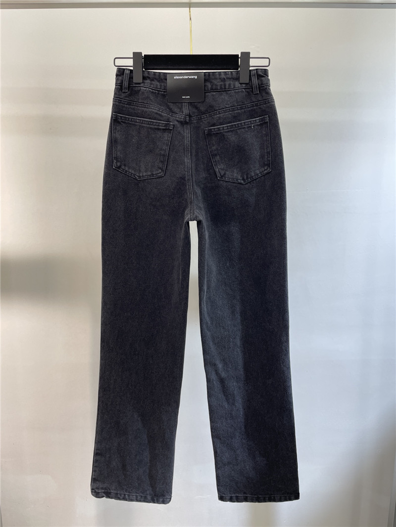 A1exa*der wang embroidered lettering jeans