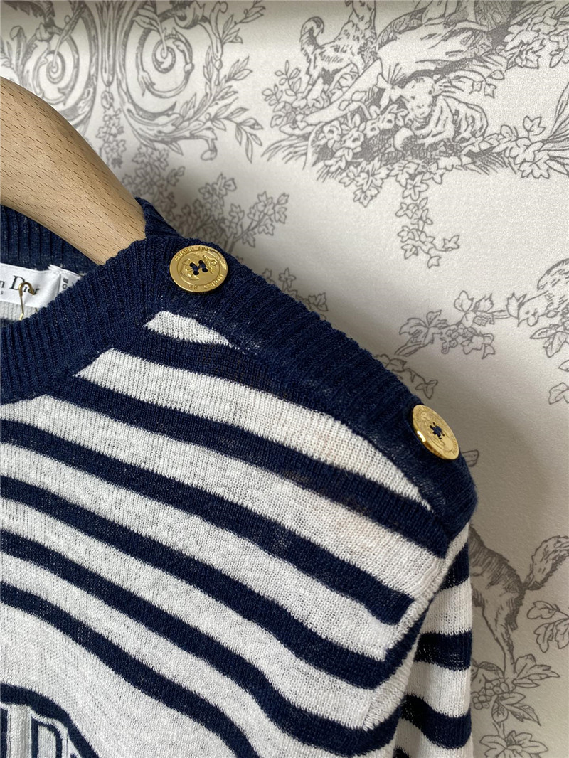 D10r new lucky star striped knitted long sleeves