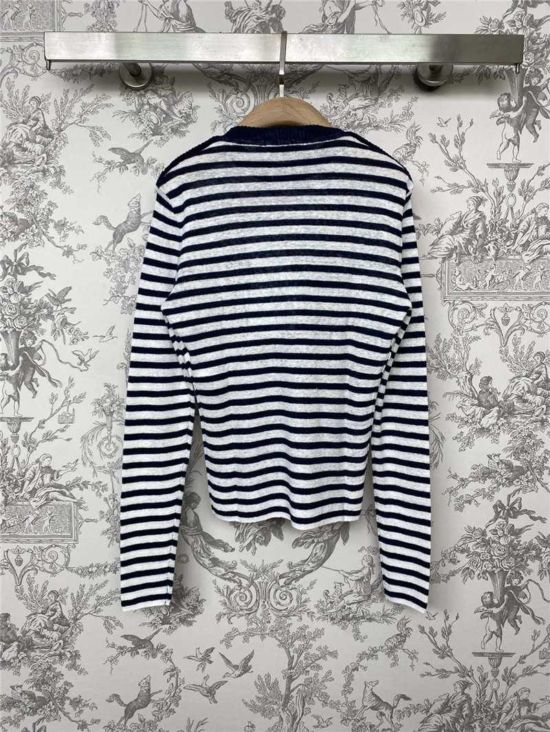 D10r new lucky star striped knitted long sleeves