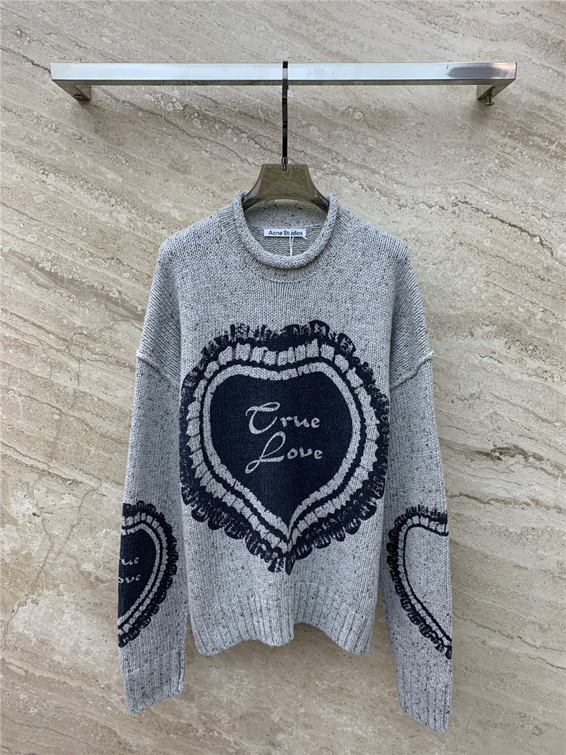 Acne Studios Vintage Jacquard Knit Sweater