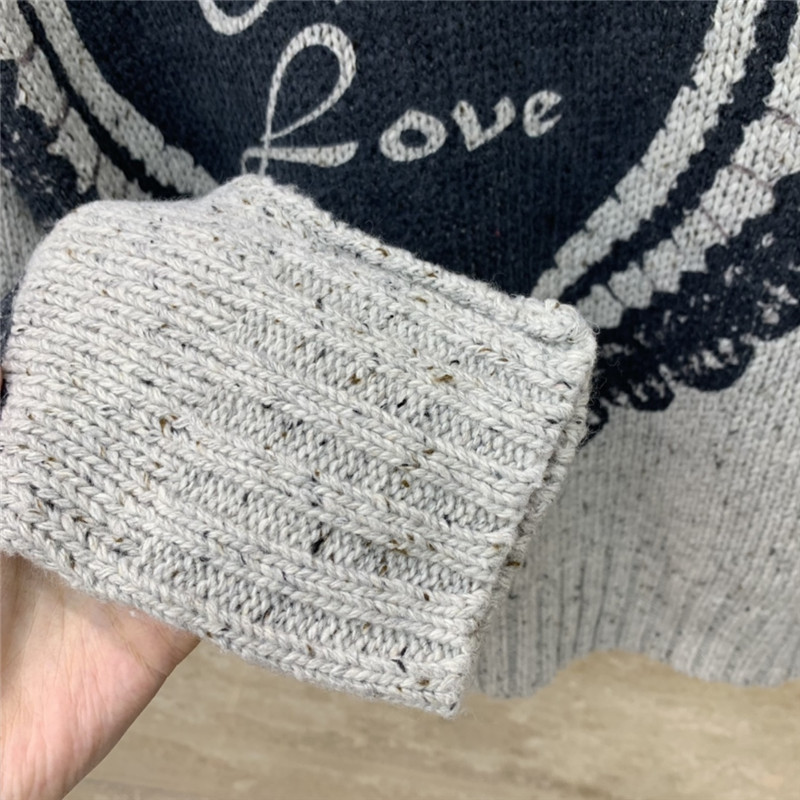 Acne Studios Vintage Jacquard Knit Sweater