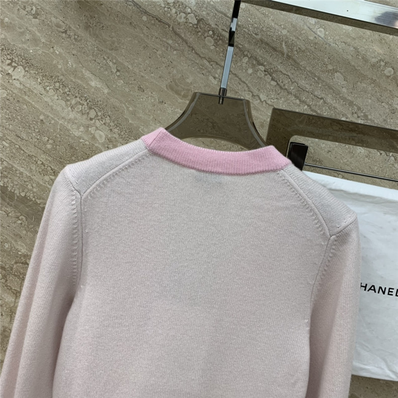 Ch**el macaron color cardigan in pink