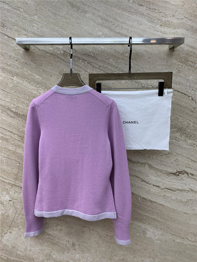 Ch**el macaron color cardigan in purple