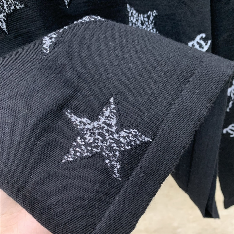 Ch**el wool turtleneck star sweater