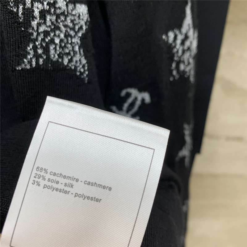 Ch**el wool turtleneck star sweater