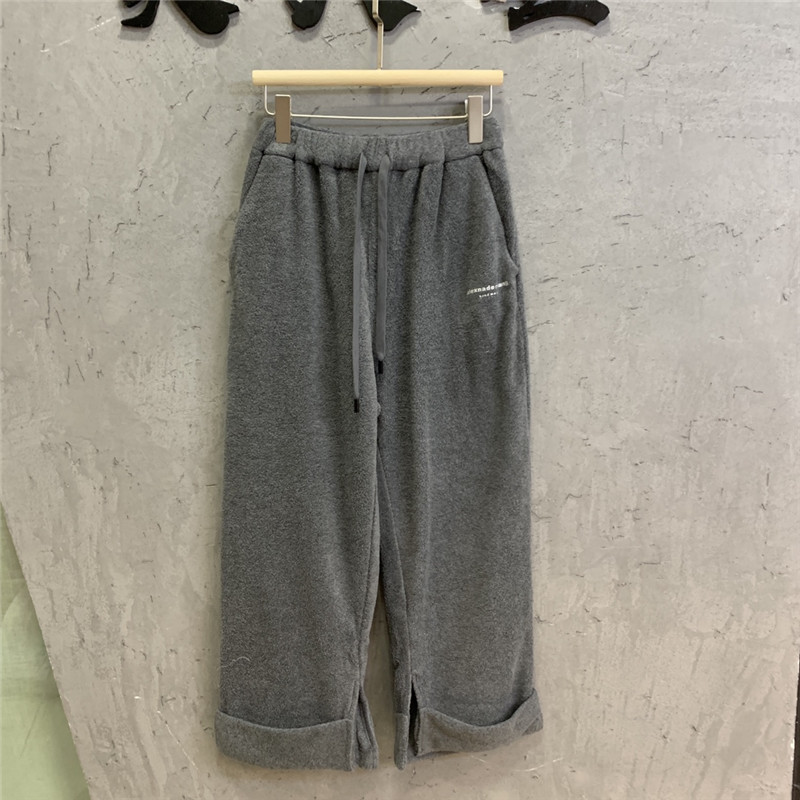 A1exa*der wang loose casual fleece cropped pants