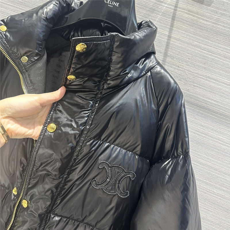 Ce1i*e arc de triomphe embroidered down jacket