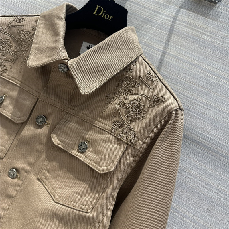 D10r jouis butterfly pattern denim jacket