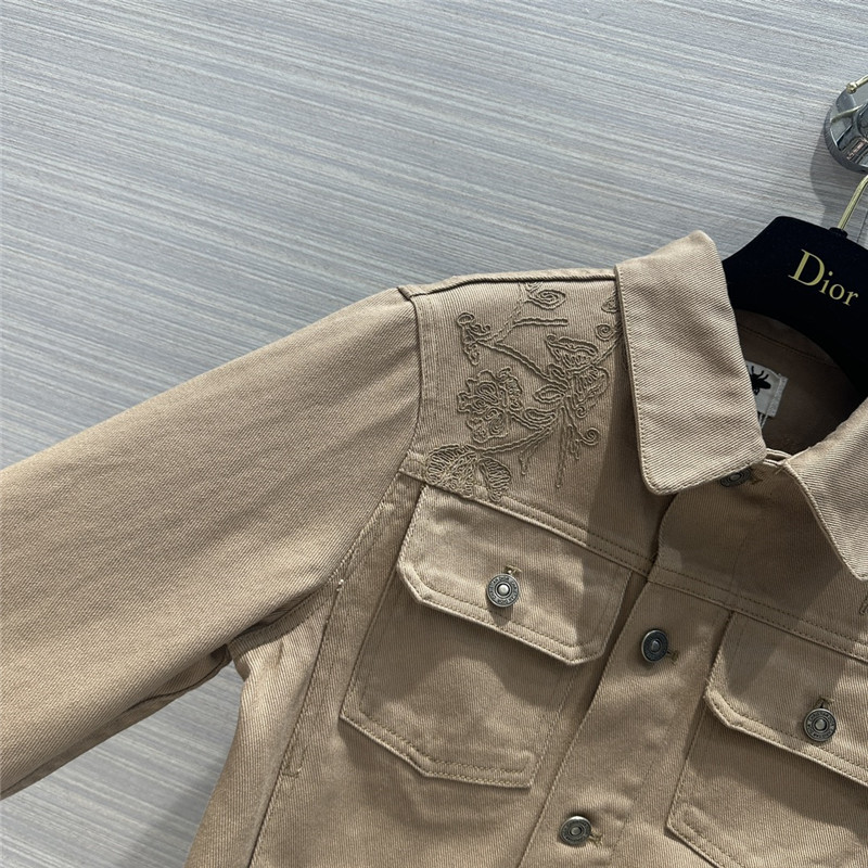 D10r jouis butterfly pattern denim jacket