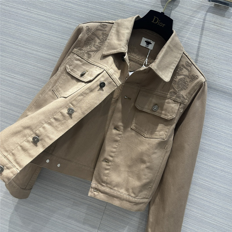 D10r jouis butterfly pattern denim jacket