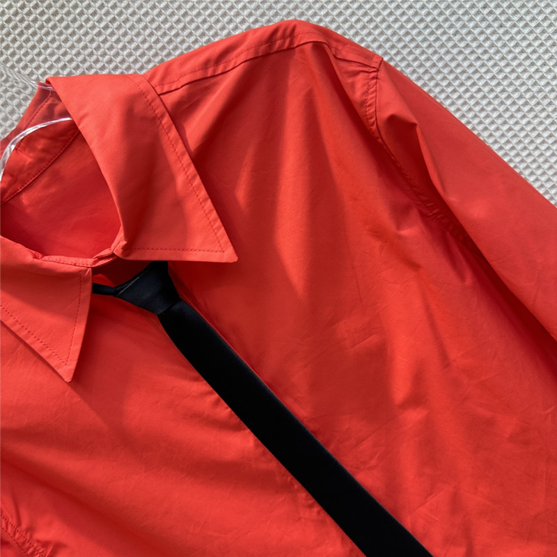 Va1e*ntin0 v-shaped metal button tie embellished shirt