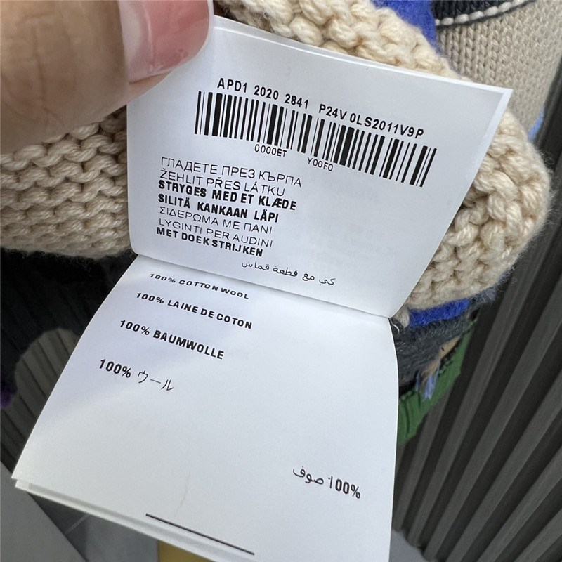 Miu Miu Colorblock Cable Knitted Cardigan