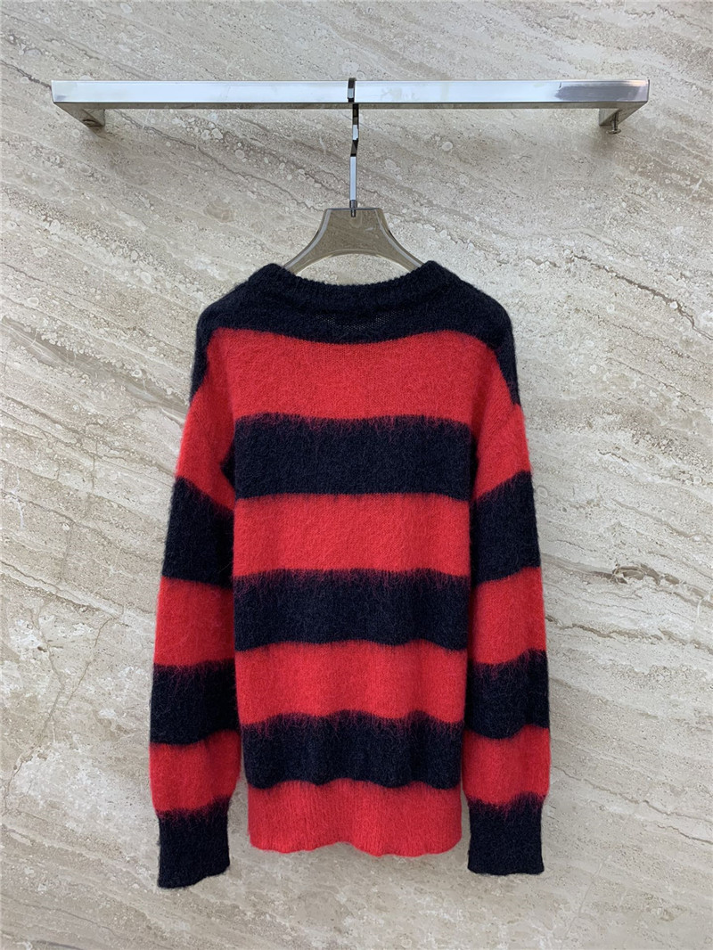 Va1e*ntin0 mohair oversize striped sweater