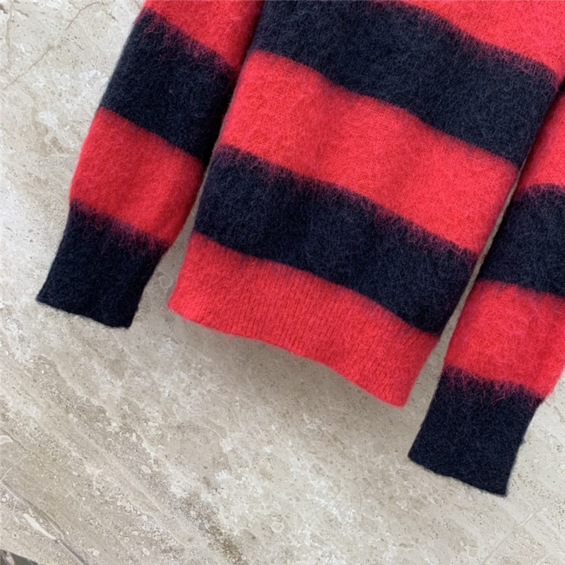 Va1e*ntin0 mohair oversize striped sweater