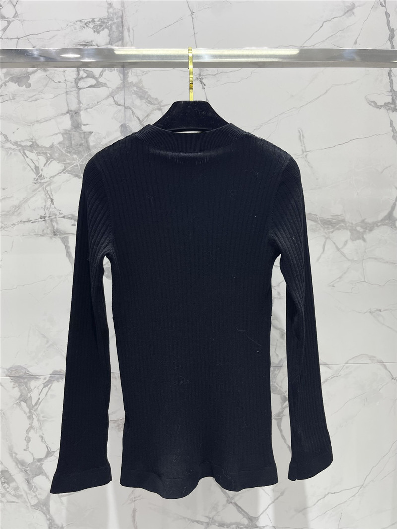 Ch**el logo paneled knitted sweater