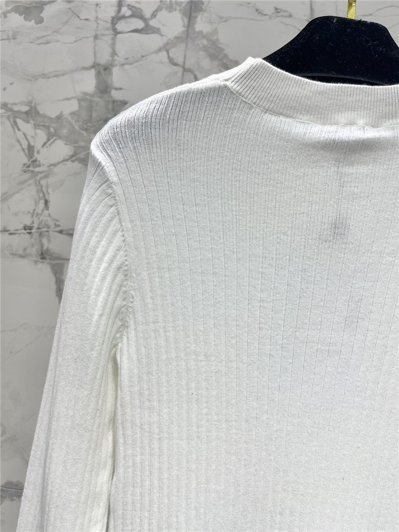 Ch**el logo patchwork knitted sweater