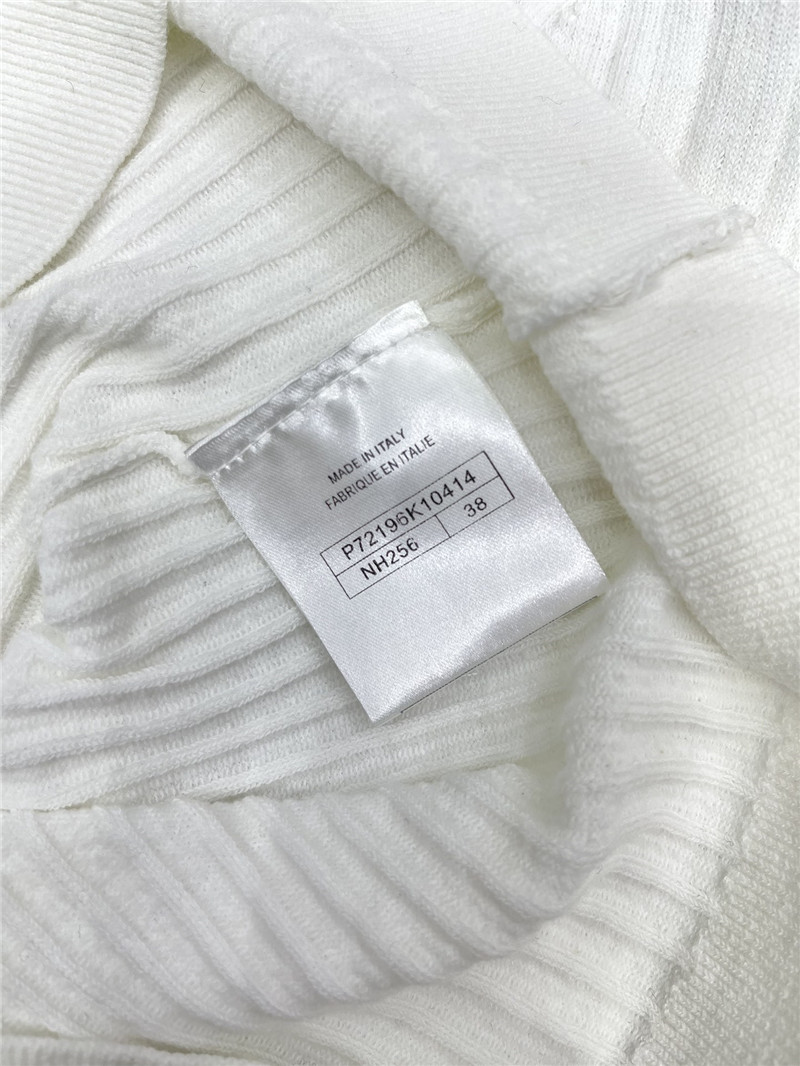 Ch**el logo patchwork knitted sweater