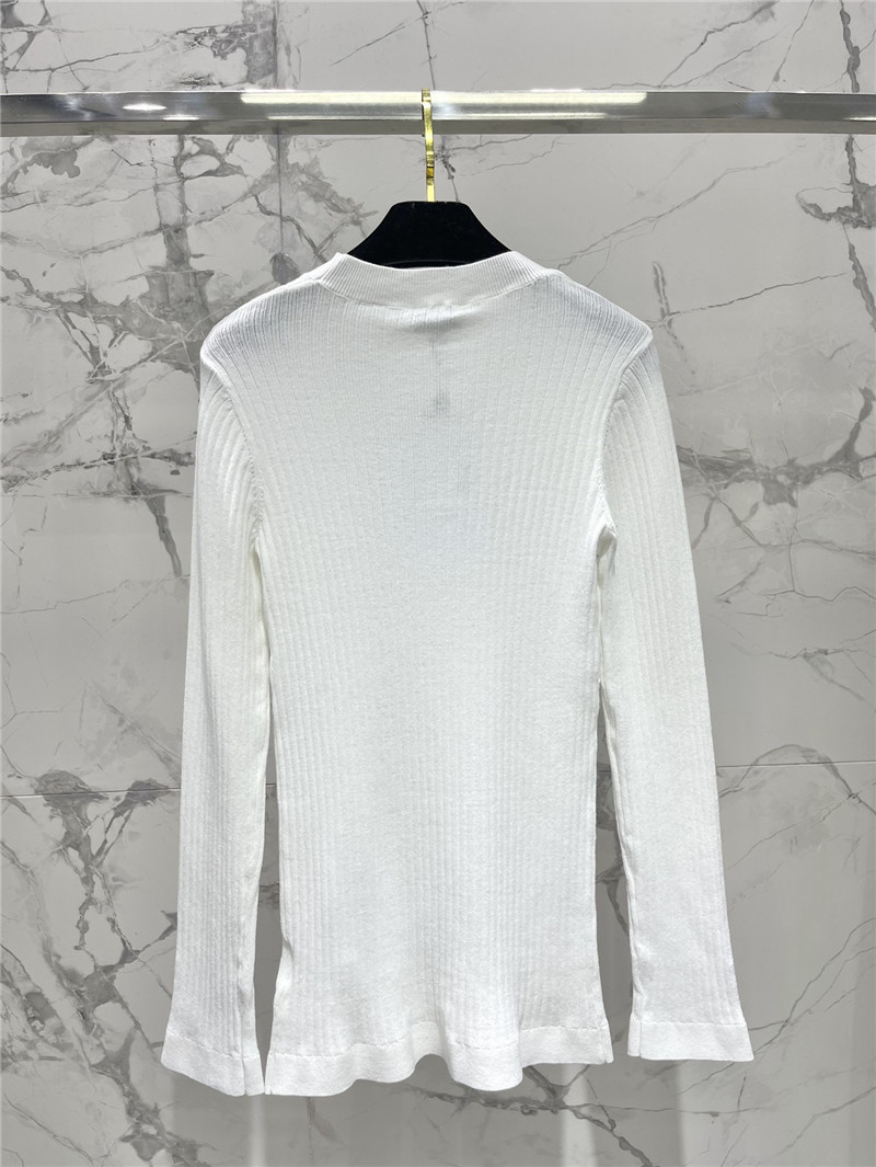 Ch**el logo patchwork knitted sweater