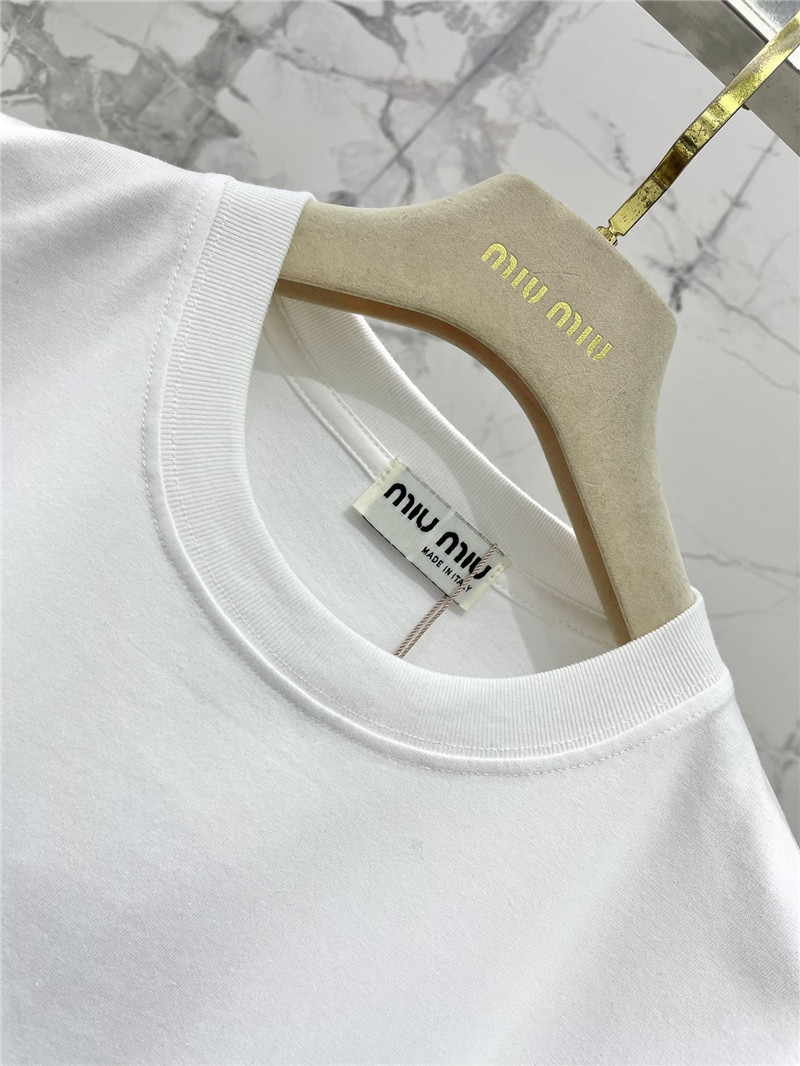 m1um1u new love color D1am0nd short-sleeved t-shirt