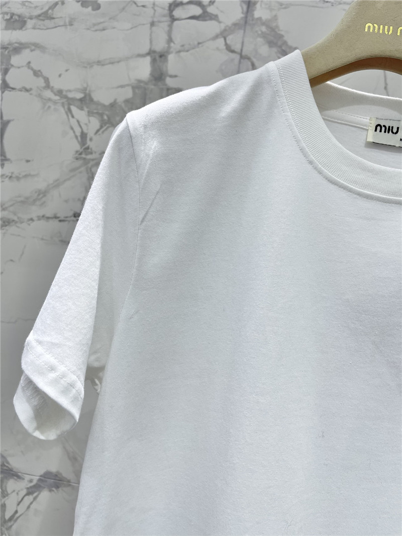 m1um1u new love color D1am0nd short-sleeved t-shirt