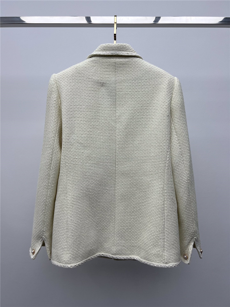 Ch**el floral embellished woven jacket