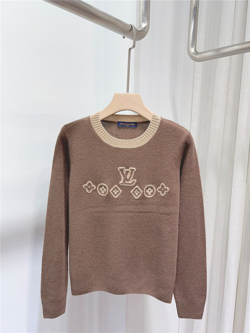 l0vis Vvtt0n logo cashmere sweater in brown